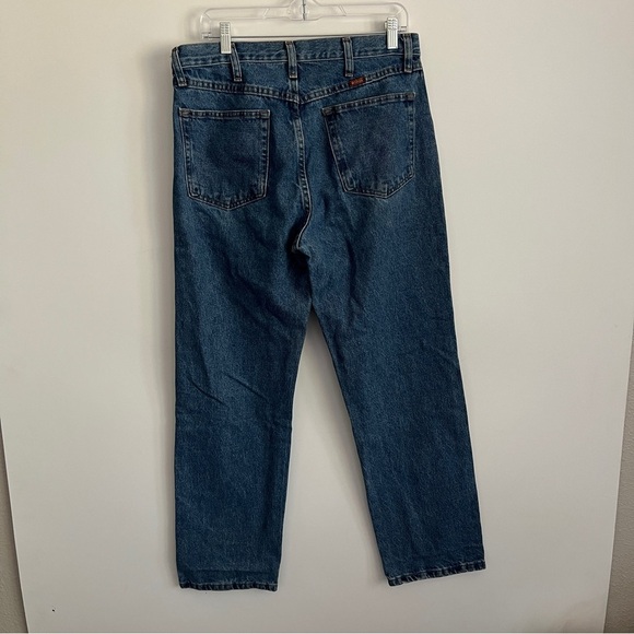 Vintage Rustler Classic Blue Denim Jeans-Men’s Size 34x30 - Picture 2 of 4